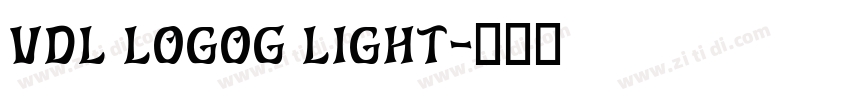 VDL LogoG Light字体转换